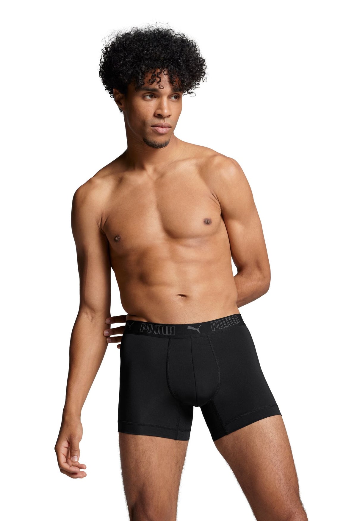 Puma Sport Microfaser Boxer 2er – schwarz