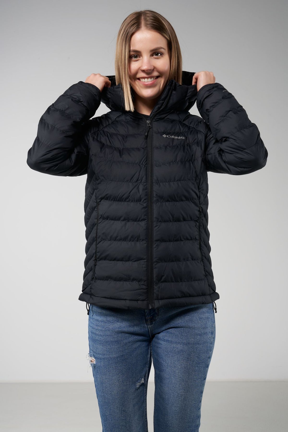 Columbia Powder Lite II Hooded Jacket – schwarz