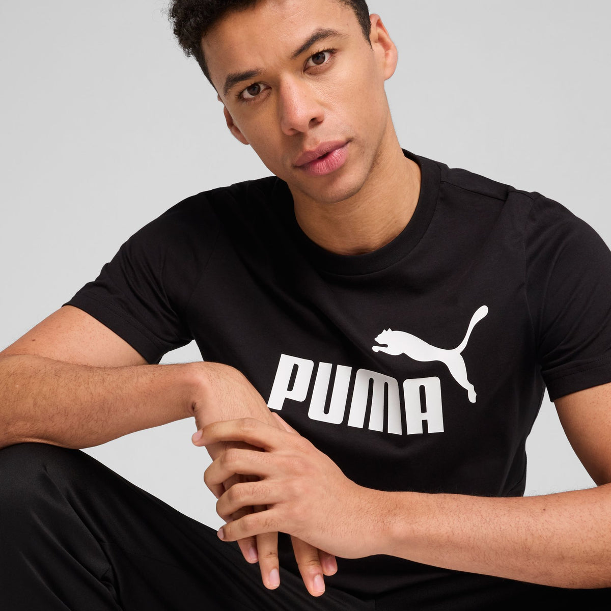 Puma ESS No. 1 Logo Tee – schwarz