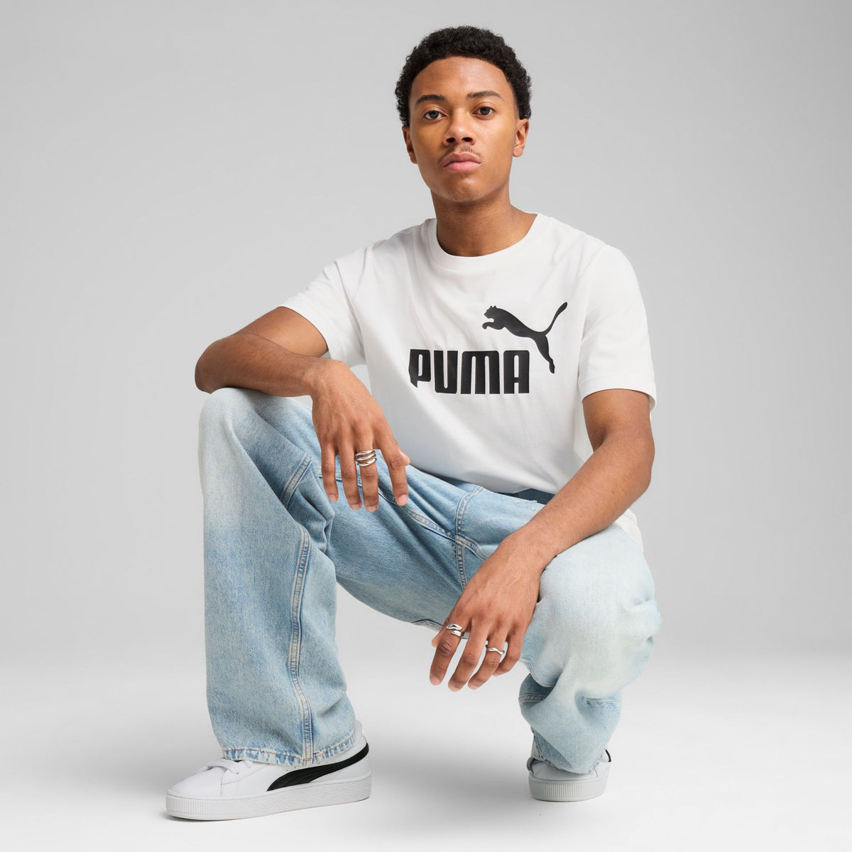 Puma ESS No. 1 Logo Tee – weiß