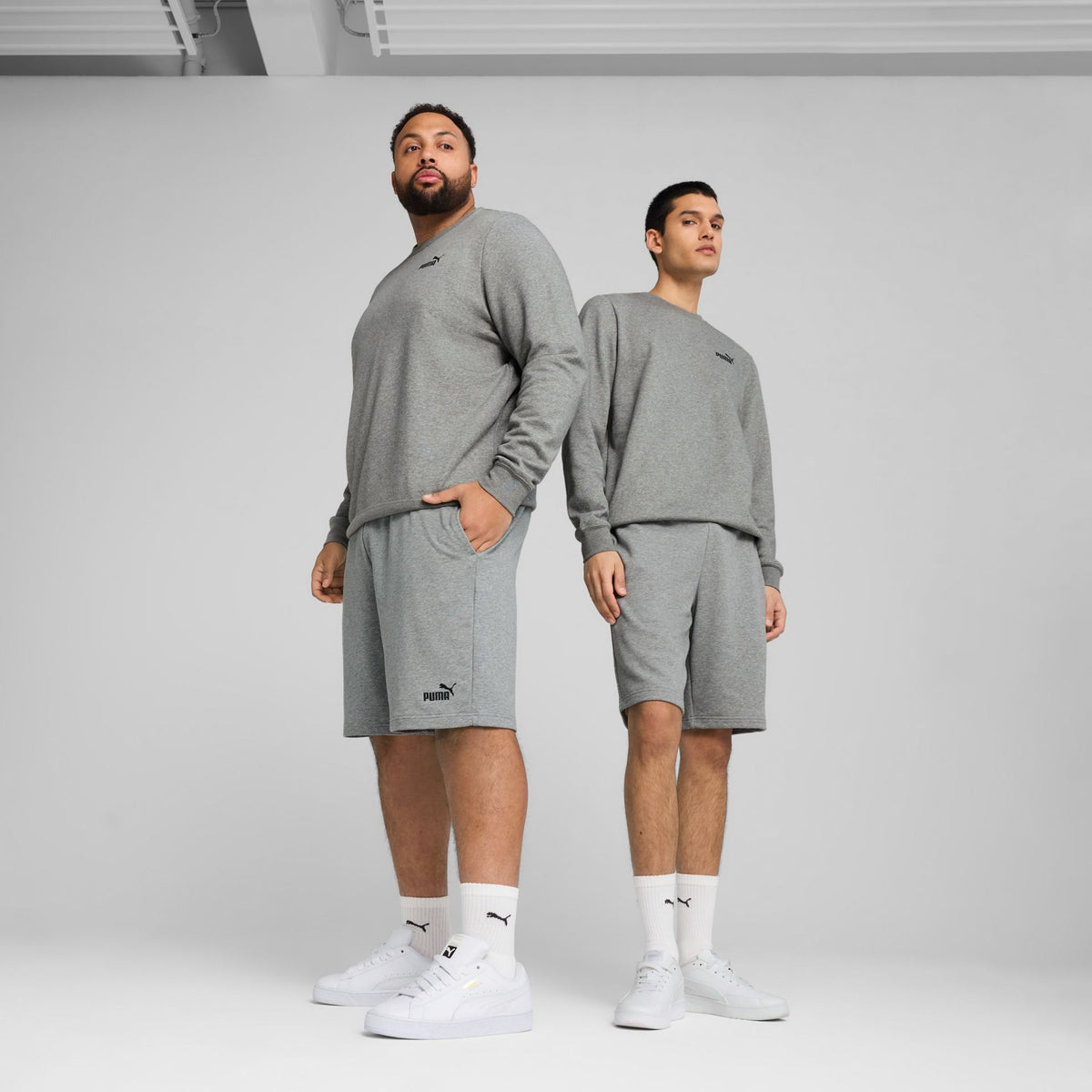 Puma ESS No. 1 Logo Shorts 10" – grau