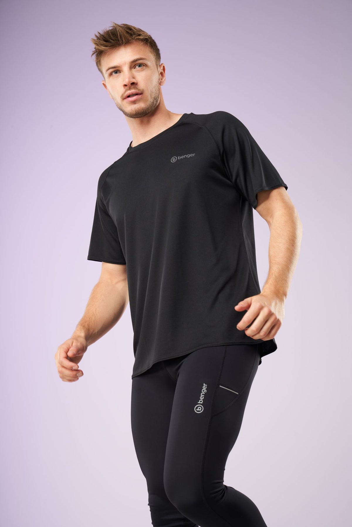 Benger Running Basic Shirt – schwarz