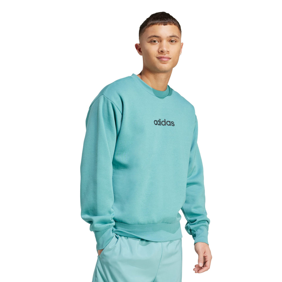 Adidas Essentials Linear Fleece Sweatshirt