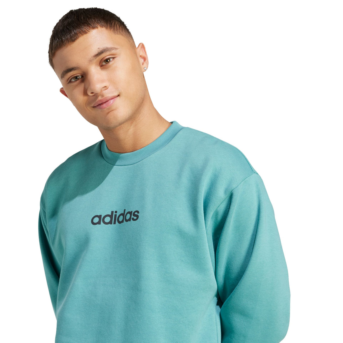 Adidas Essentials Linear Fleece Sweatshirt