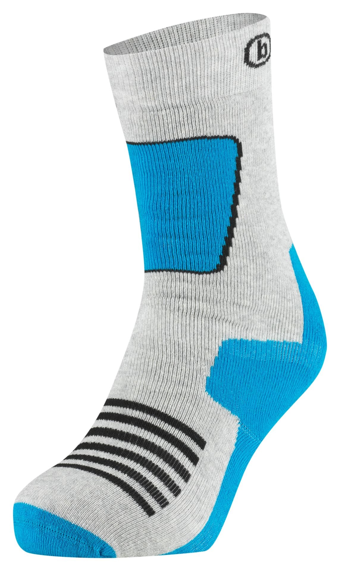 Benger KD. SKISOCKEN 2PACK SCHWARZ – grau