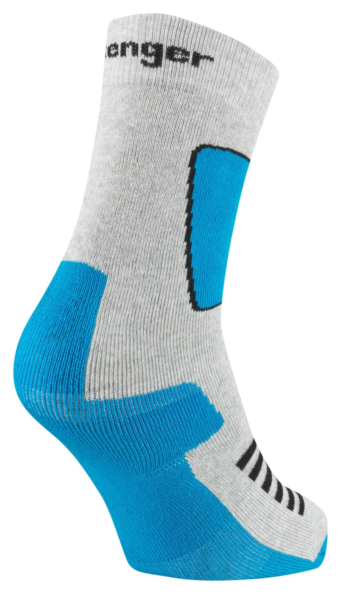 Benger KD. SKISOCKEN 2PACK SCHWARZ – grau