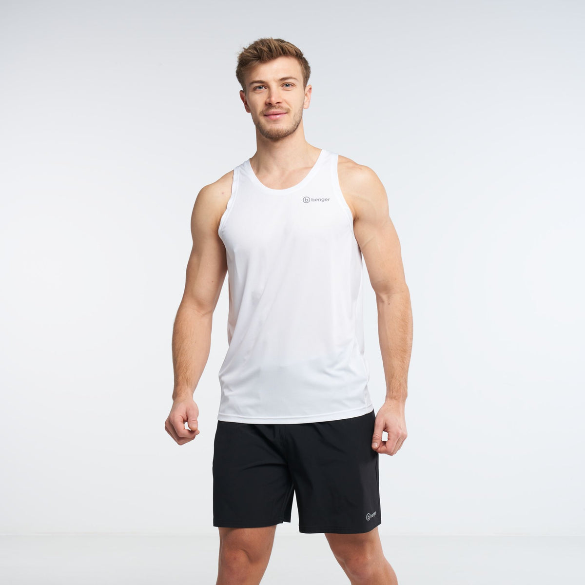 Benger RUNNING BASIC SINGLET – weiß
