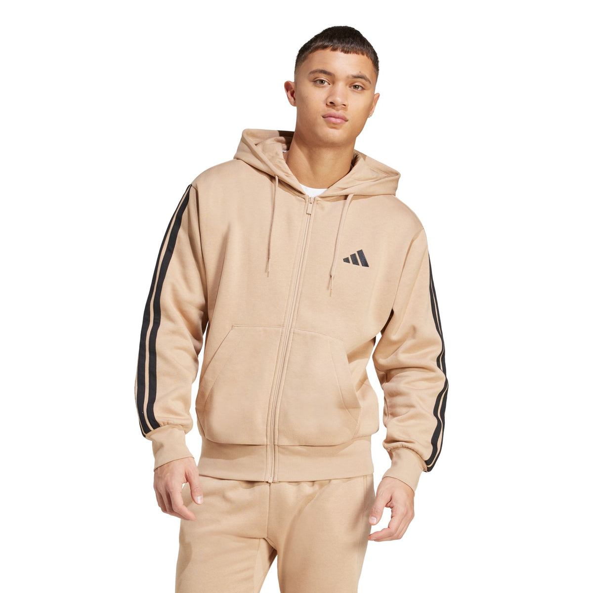 Adidas Essentials 3-Stripes Fleece Hoodie