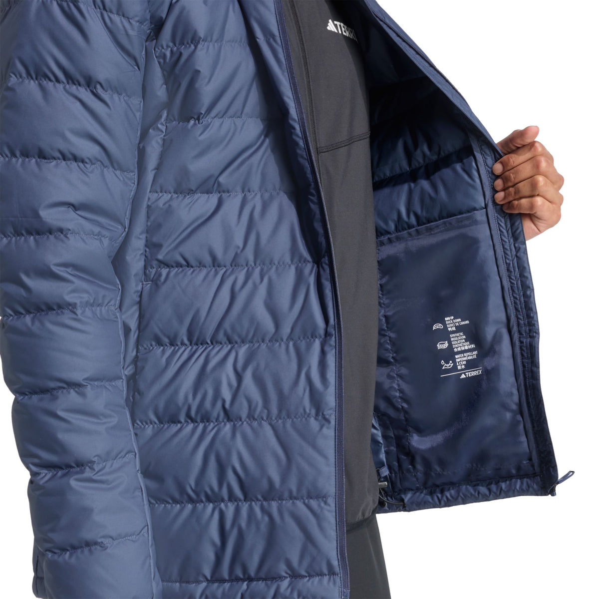 Adidas Terrex Terrex Multi Light Down CLIMAWARM Hooded Jacket – blau