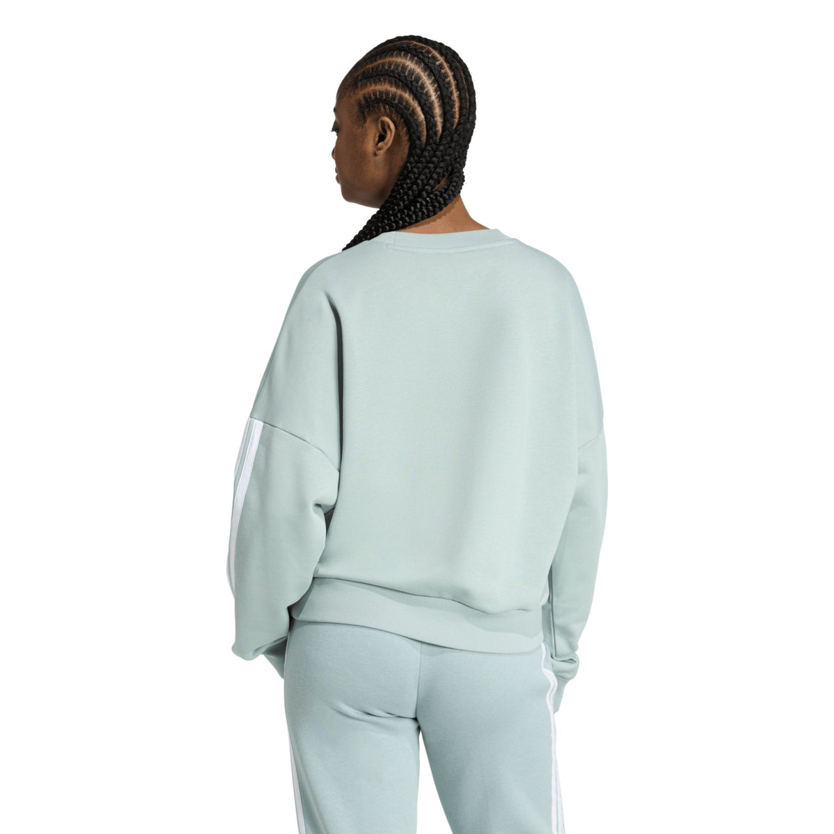 Adidas Essentials 3-Streifen French Terry Sweatshirt – oliv