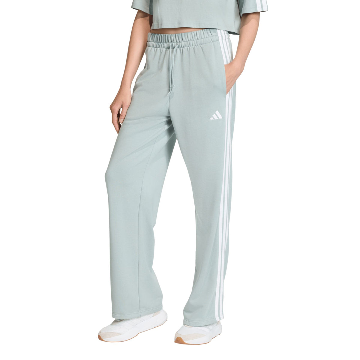 Adidas Essentials 3-Stripes Open Hem French Terry Pant