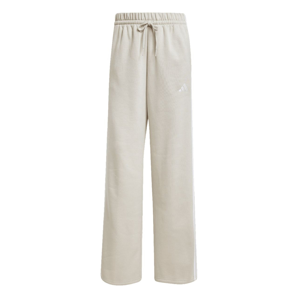 Adidas Essentials 3-Stripes Open Hem Fleece Pant – weiß