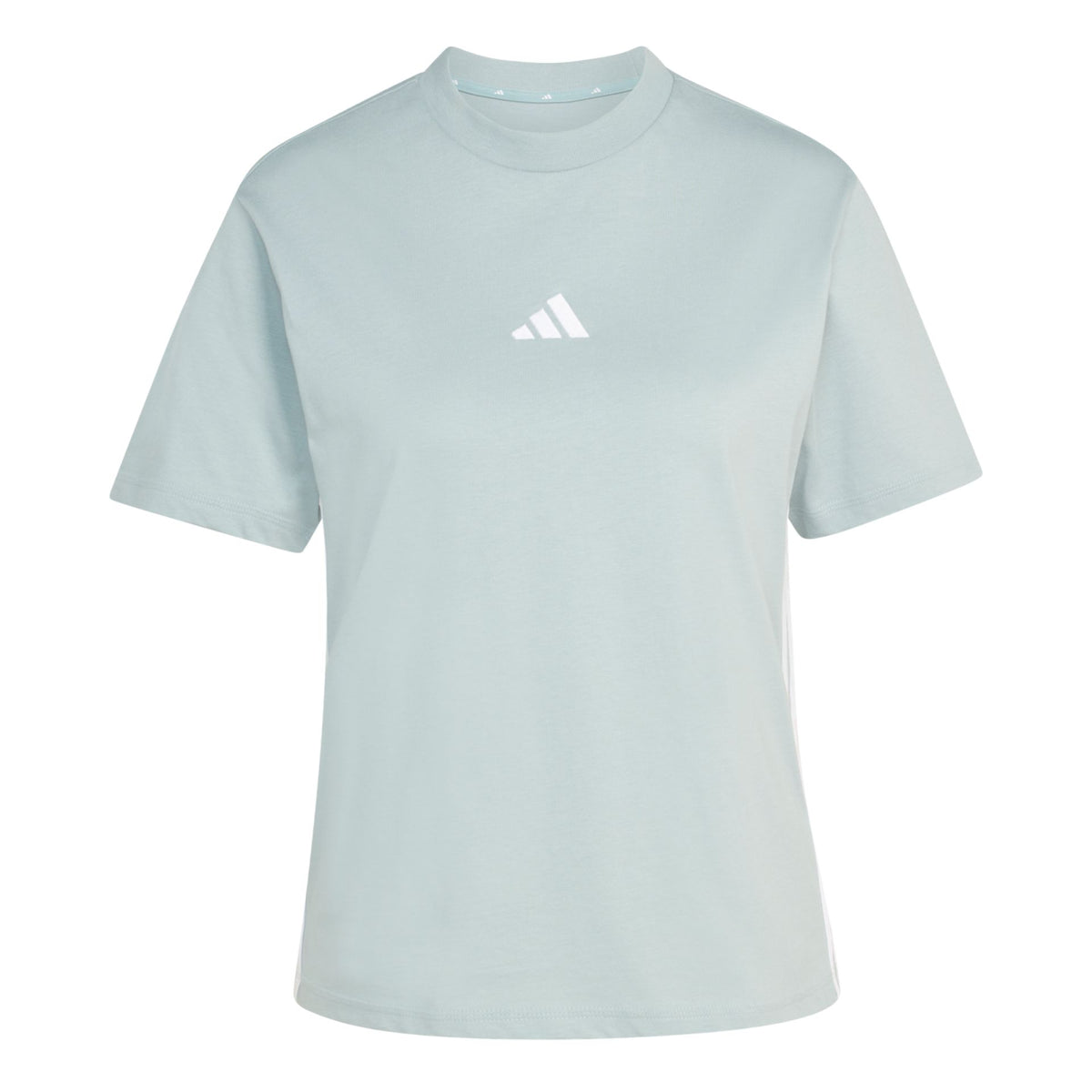 Adidas Essentials 3-Stripes Cotton Tee – grün