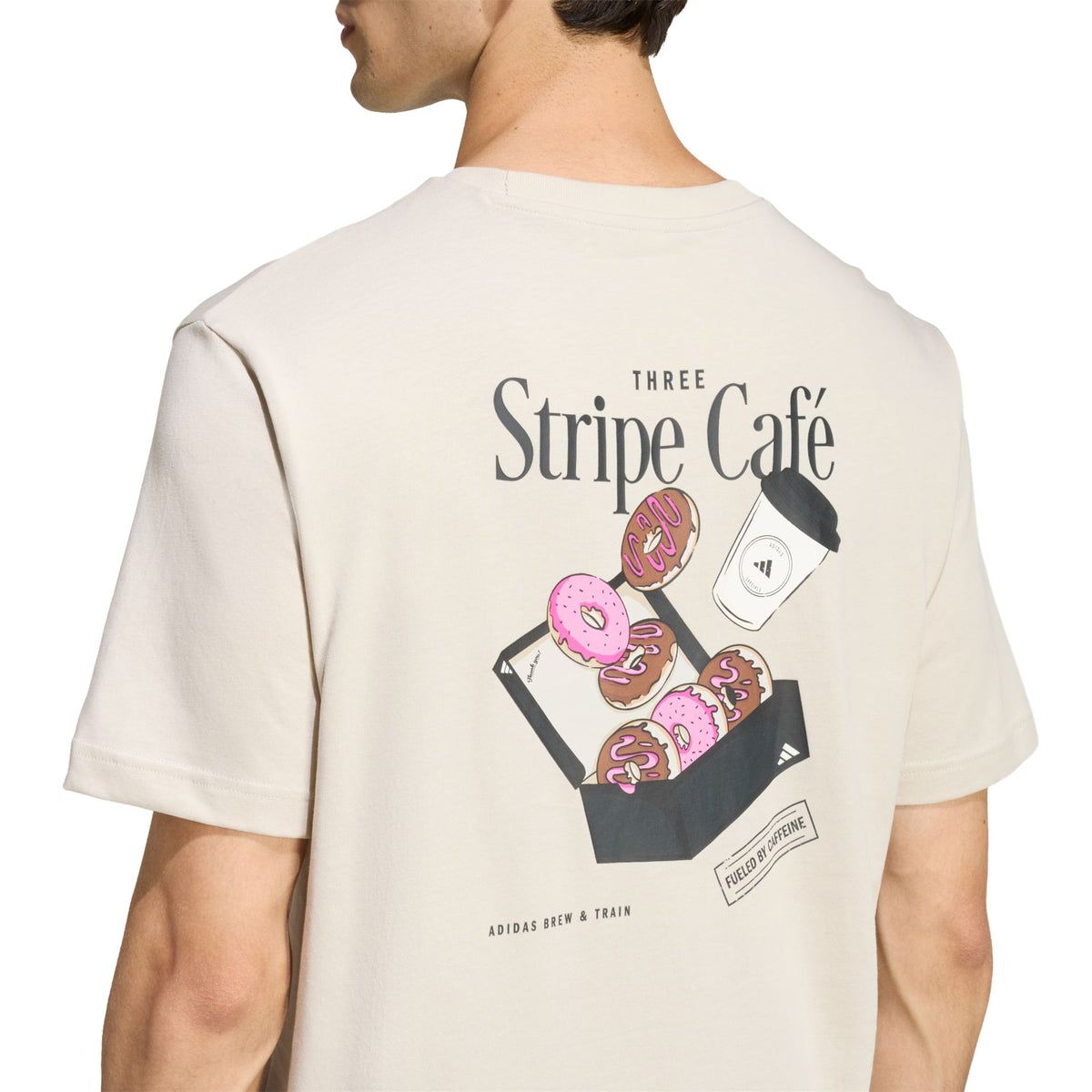 Adidas Coffee Cafe Donut Box Graphic Tee
