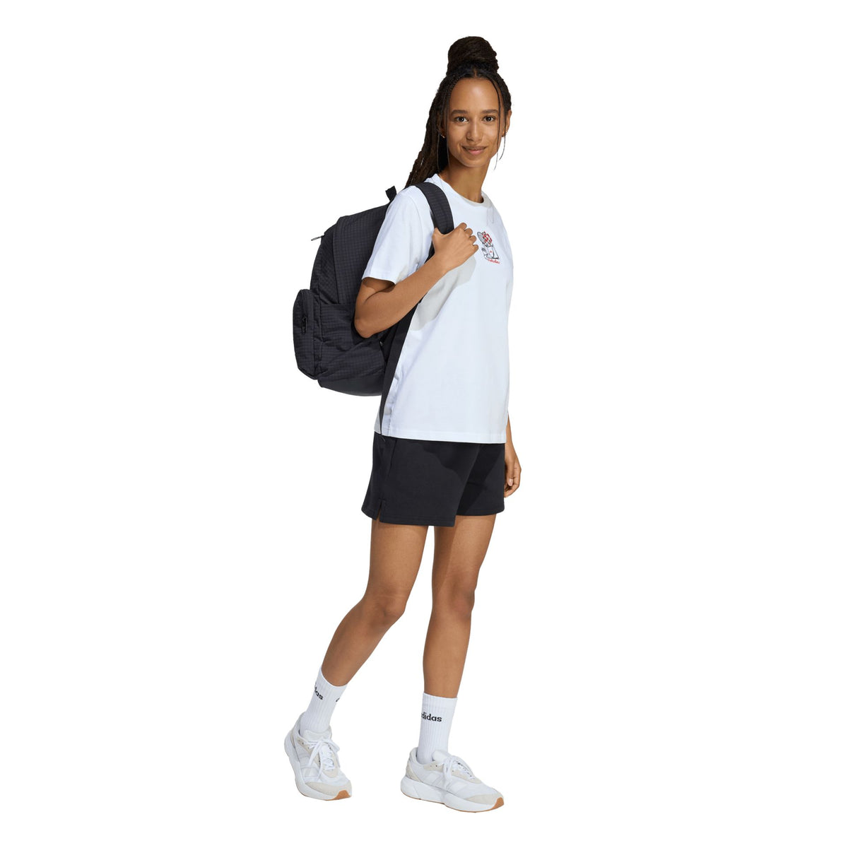 Adidas Mini Embroidery Graphic Tee – weiß