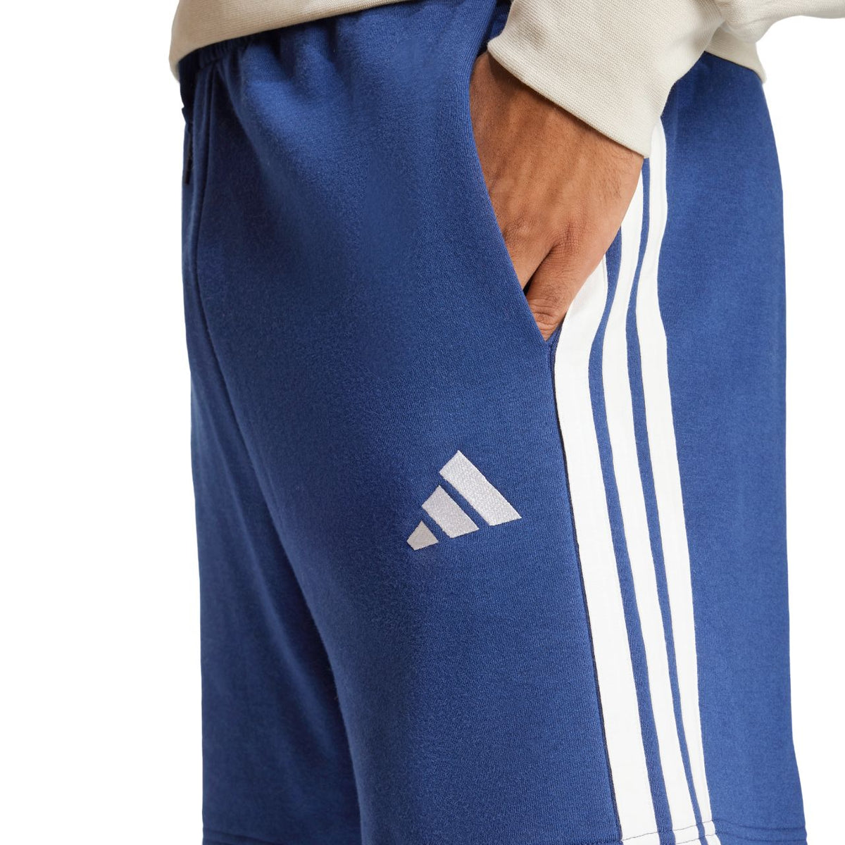 Adidas Essentials 3-Stripes French Terry Short – dunkelblau/navy