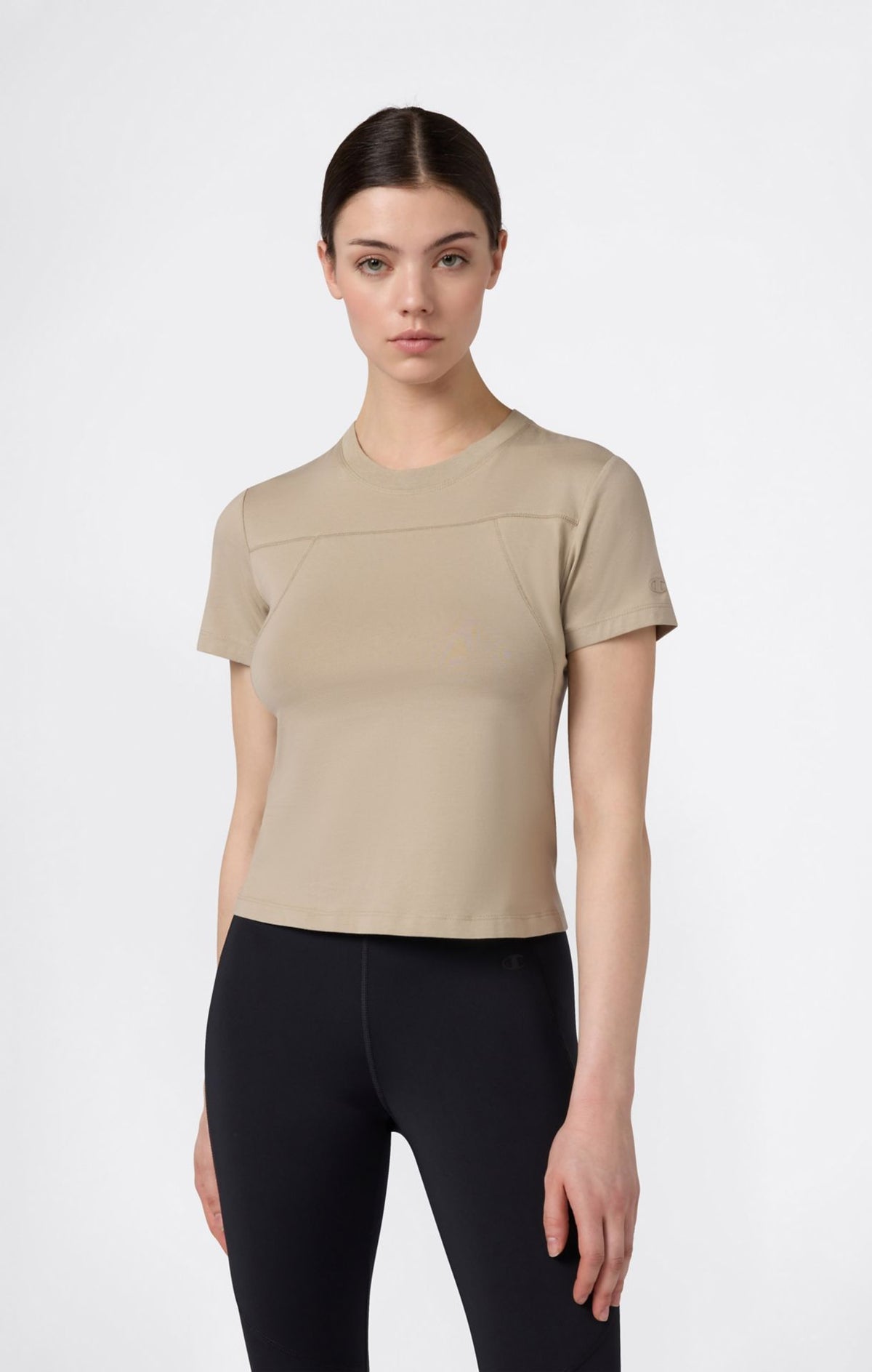 Champion Crewneck Top – oliv