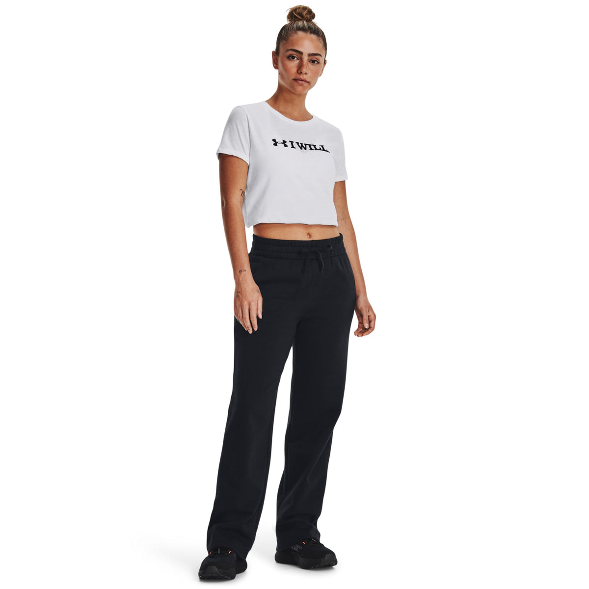 Under Armour UA Rival Fleece Straight Pants – schwarz