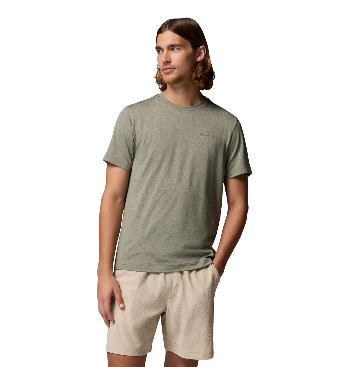 Columbia Parsons Point™ Shortsleeve Back Graphic Tee – oliv