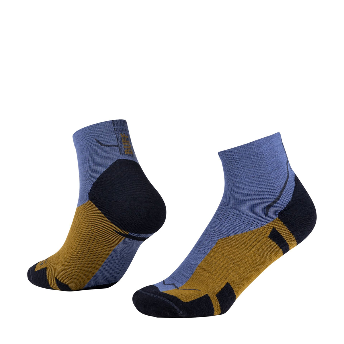 Buff Merino Lightweight Quartter Sock – blau