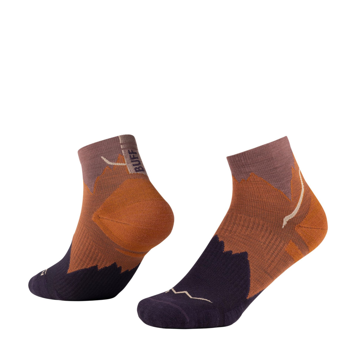 Buff Merino Lightweight Quartter Sock – rot