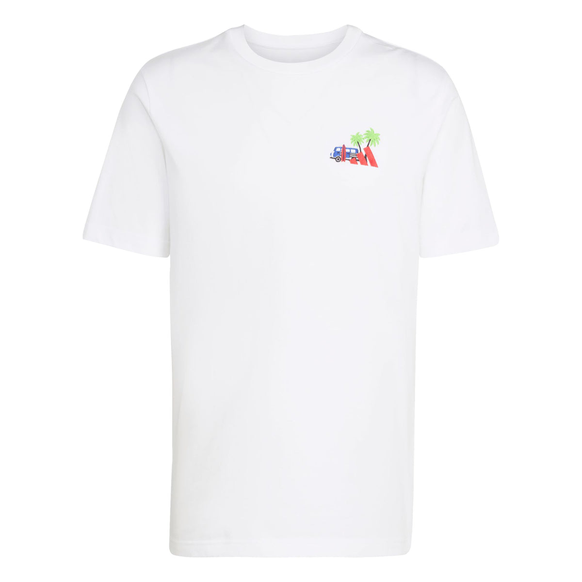 Adidas Mini Embroidery Surfing Graphic Tee – weiß