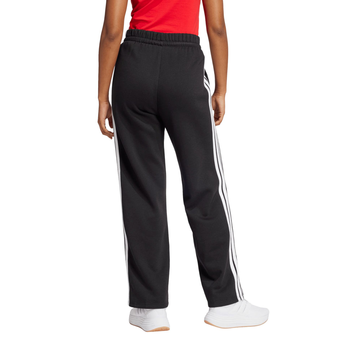 Adidas Essentials 3-Stripes Open Hem Fleece Pant – schwarz