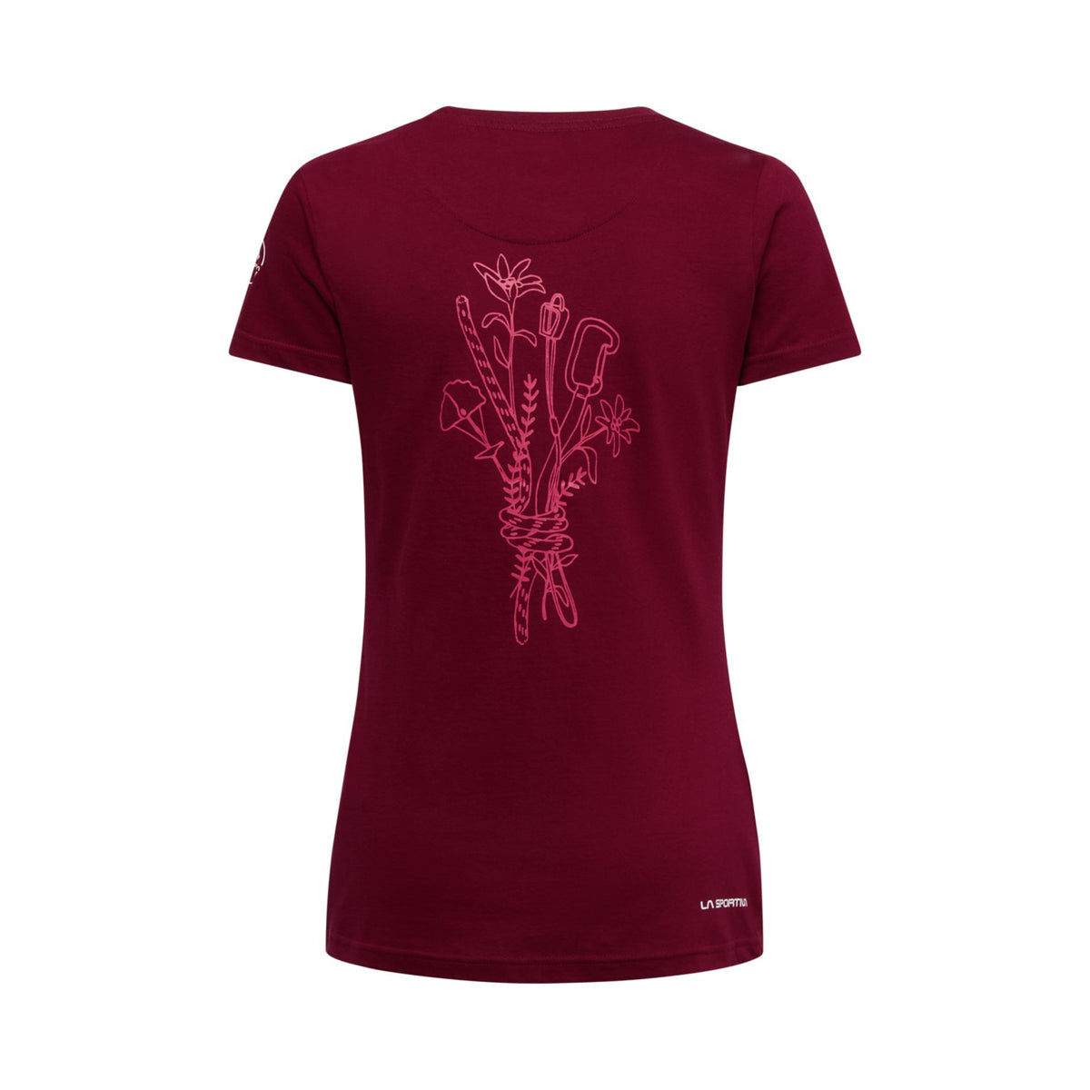 La Sportiva Climb Flower T-Shirt W – rot