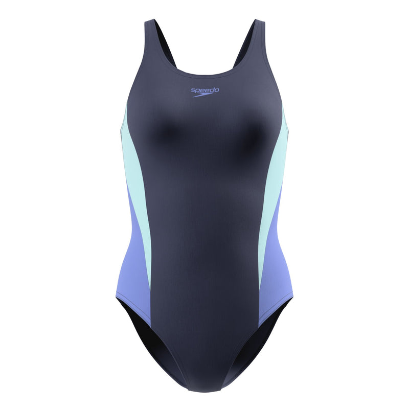 Speedo Colourblock Splice Muscleback Swimsuit