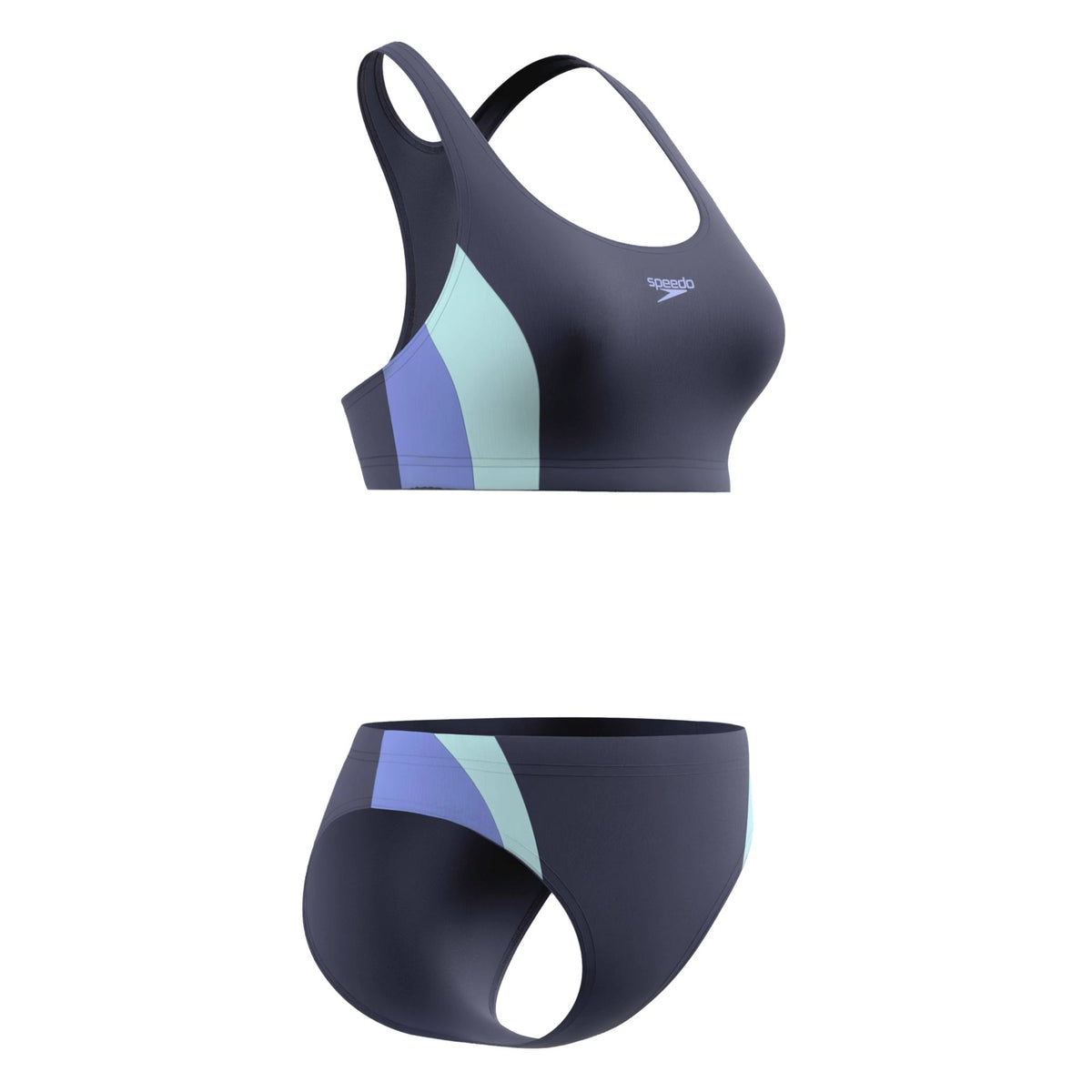 Speedo Colourblock Splice Bikini Set