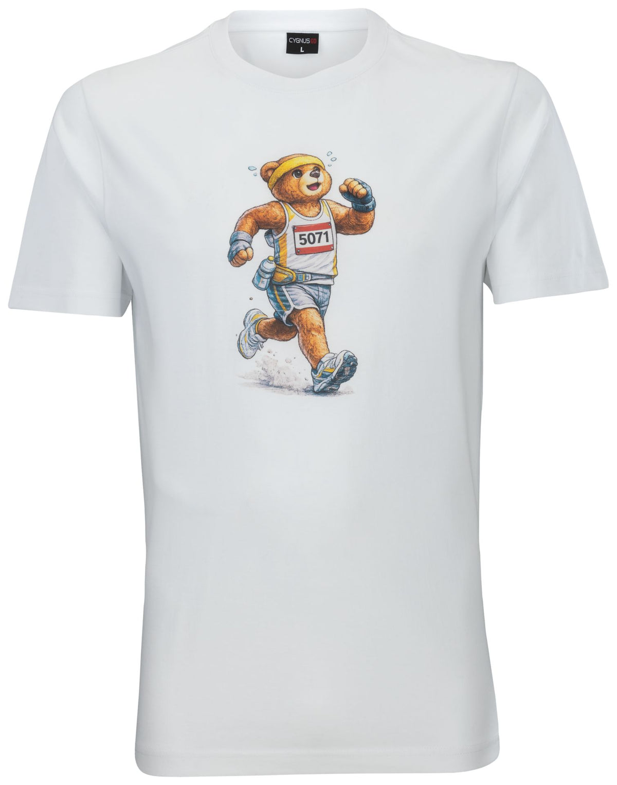 Cygnus ADULT T-SHIRT BEAR – weiß