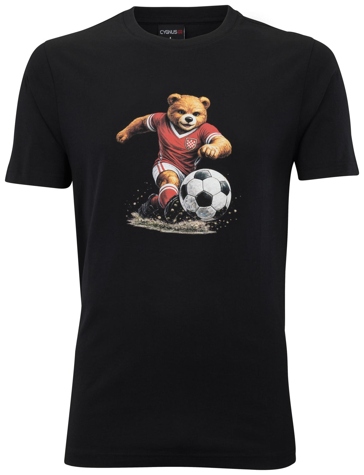 Cygnus ADULT T-SHIRT BEAR – schwarz