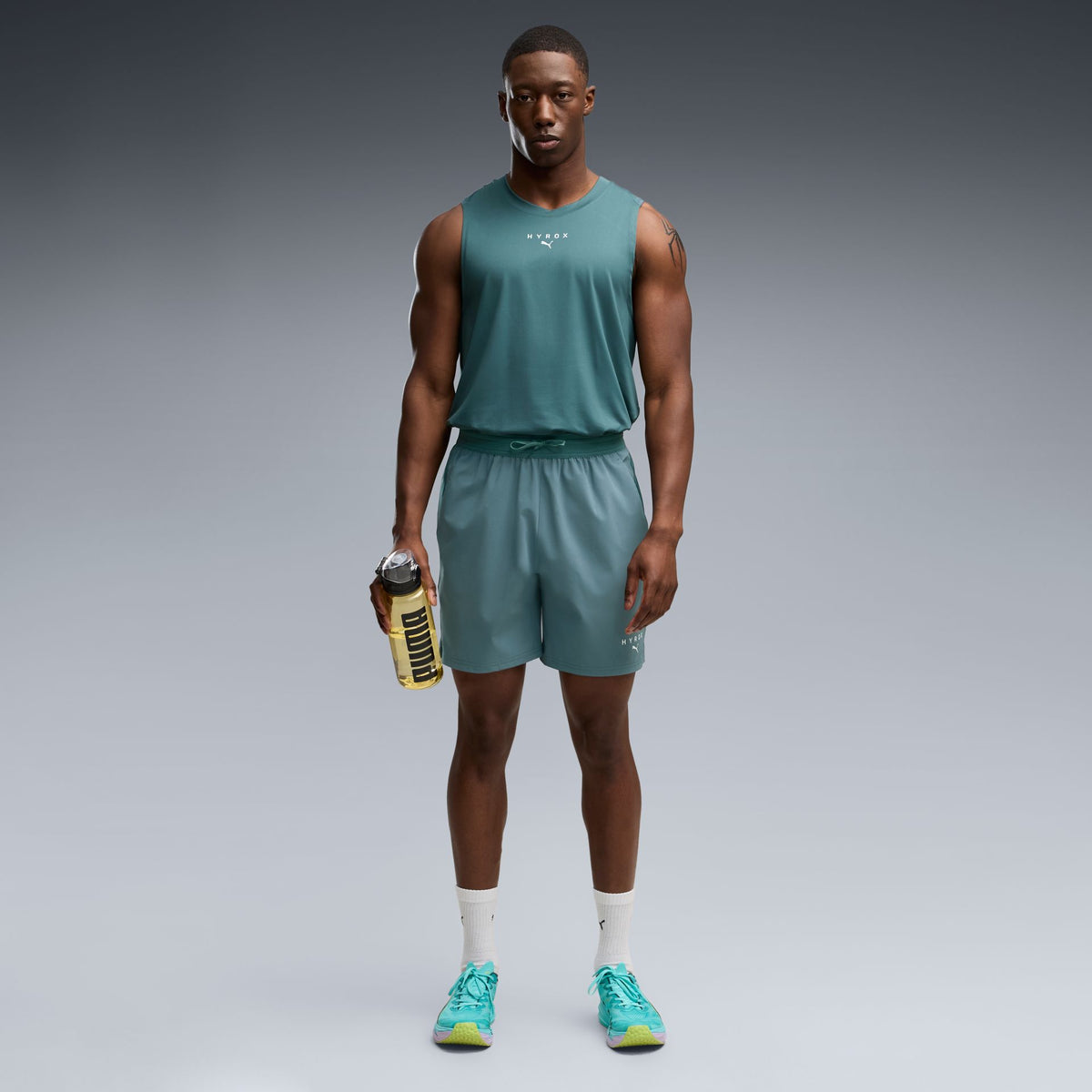 Puma M PUMA x HYROX 7" PWRTRAIN SHORT – grün