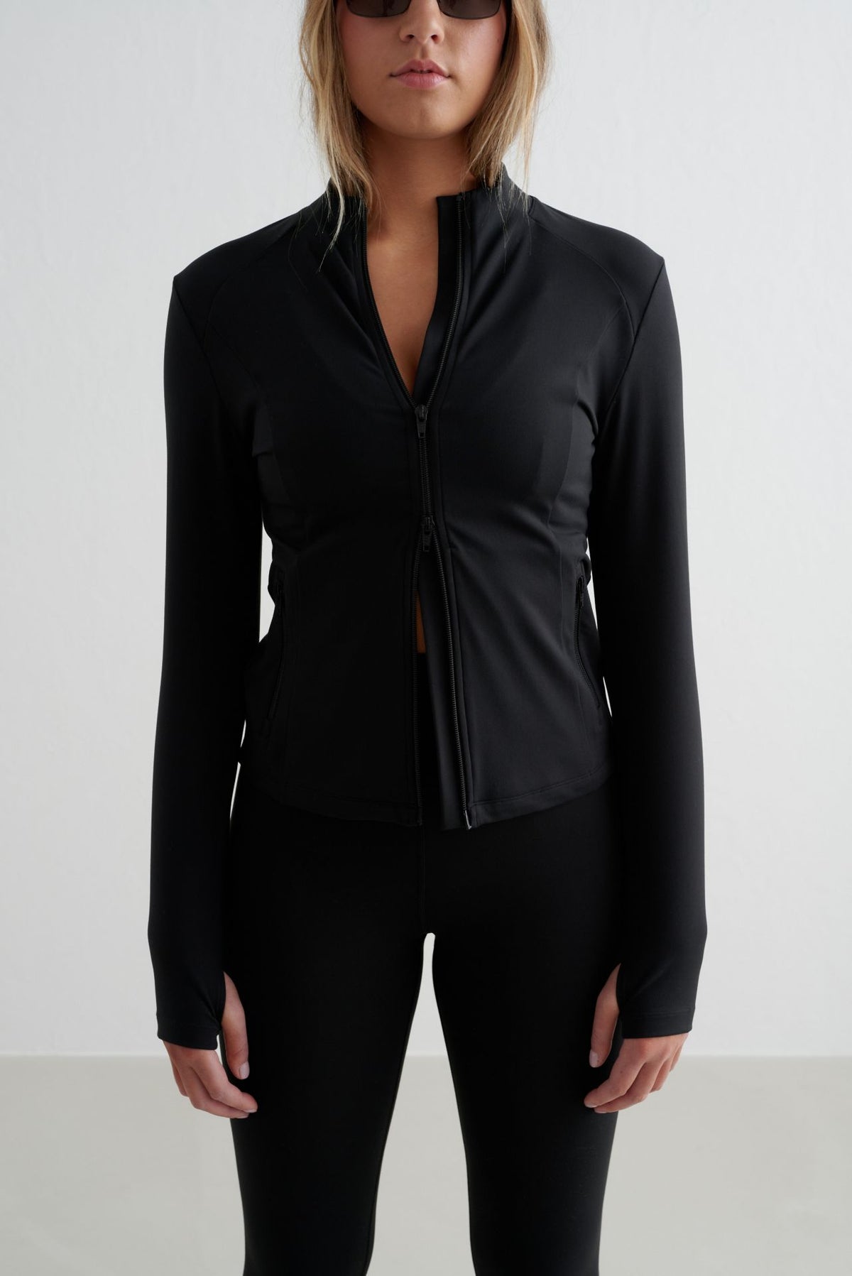Aimn Sense Zip Jacket – schwarz