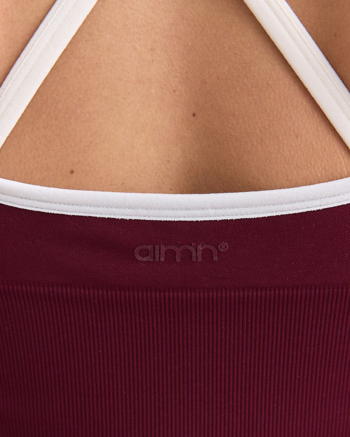 Aimn Shape Seamless Cross Back Bralette – rot