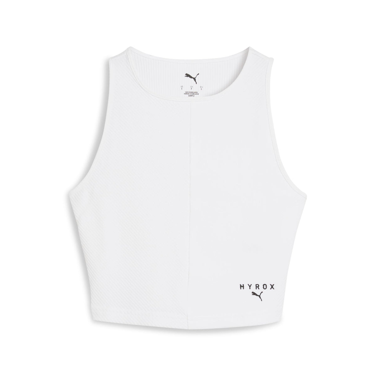 Puma W PUMA x HYROX RIB CROP TANK – weiß