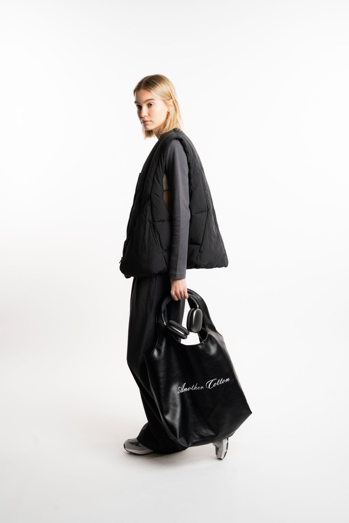 Another Cotton Lab Another Tote Bag – schwarz