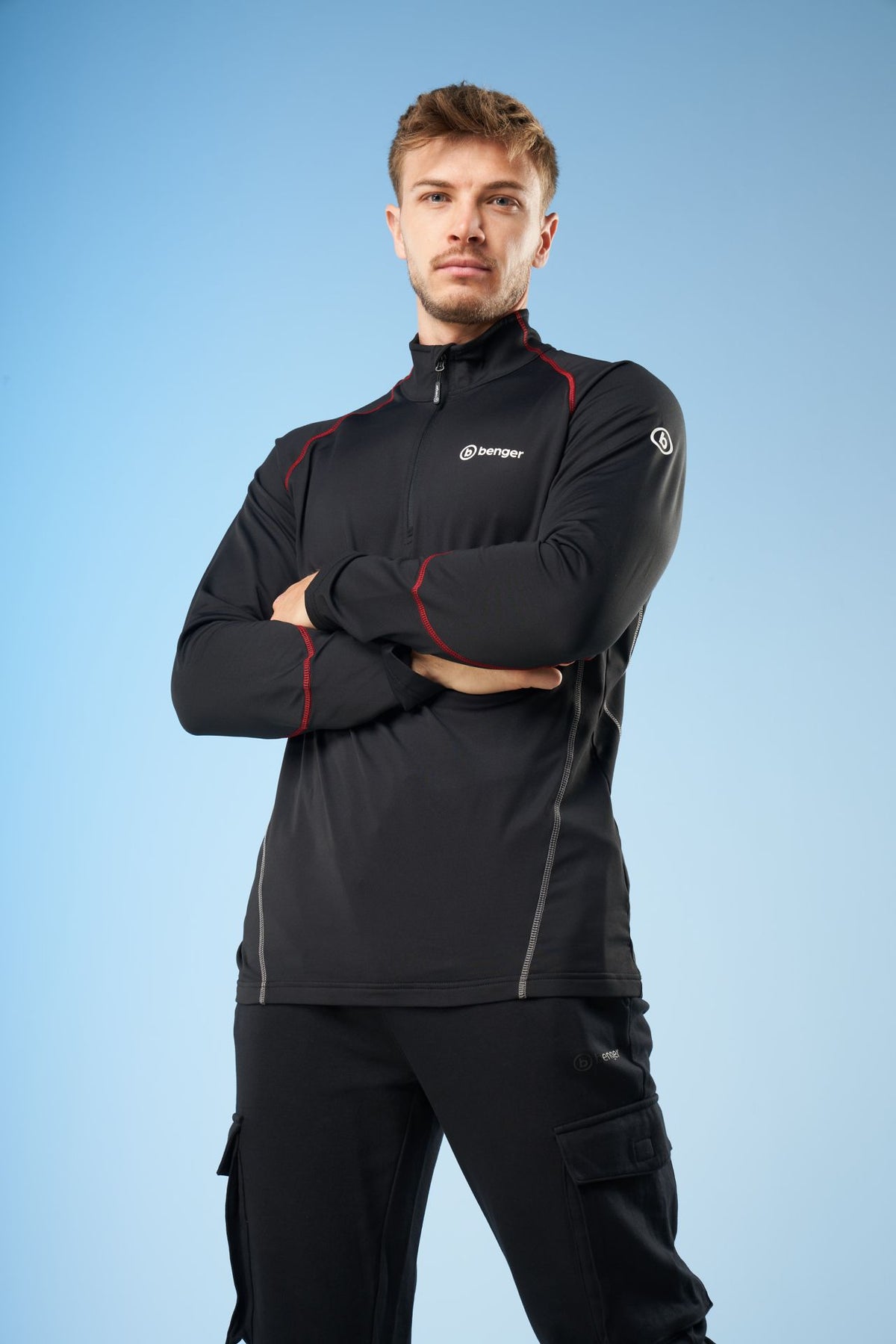 Benger HR. FUNKTIONSSHIRT – schwarz