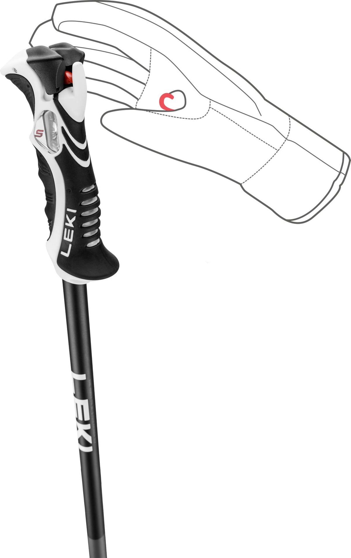 Leki Bold Lite S – schwarz