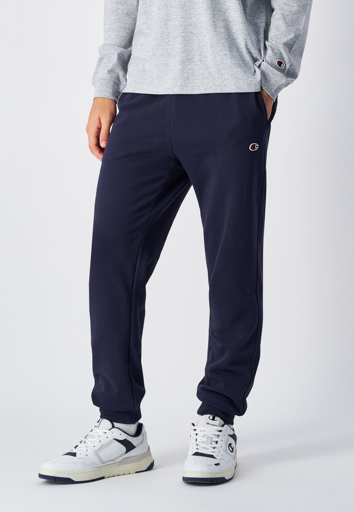 Champion Rib Cuff Pants – blau