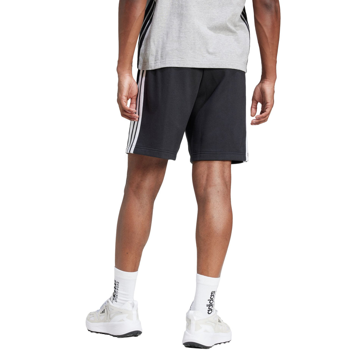 Adidas Essentials 3-Stripes French Terry Short – schwarz