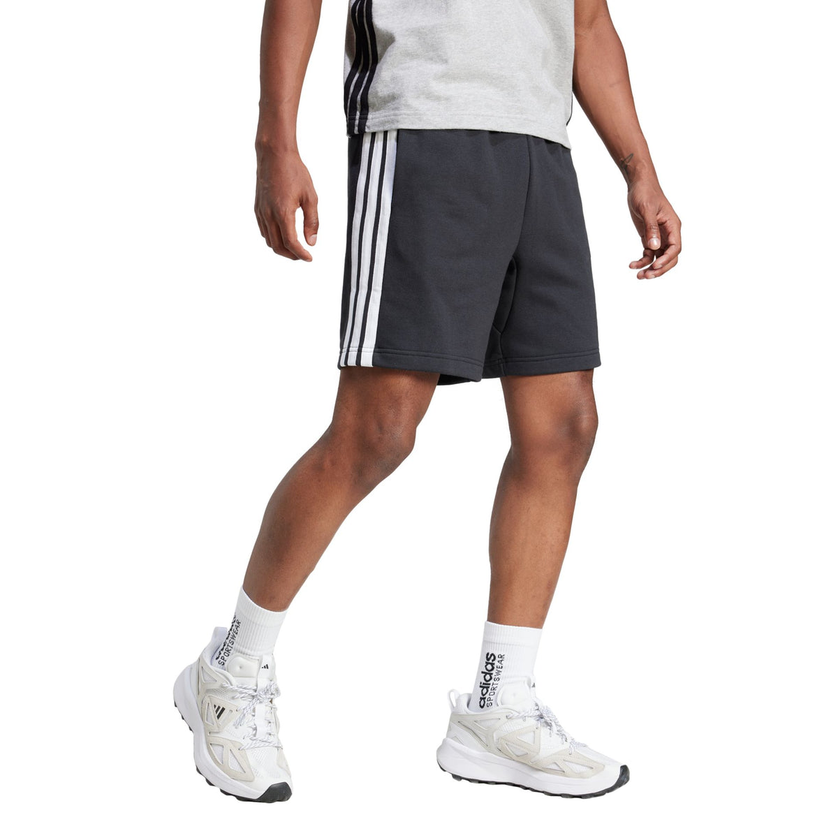 Adidas Essentials 3-Stripes French Terry Short – schwarz
