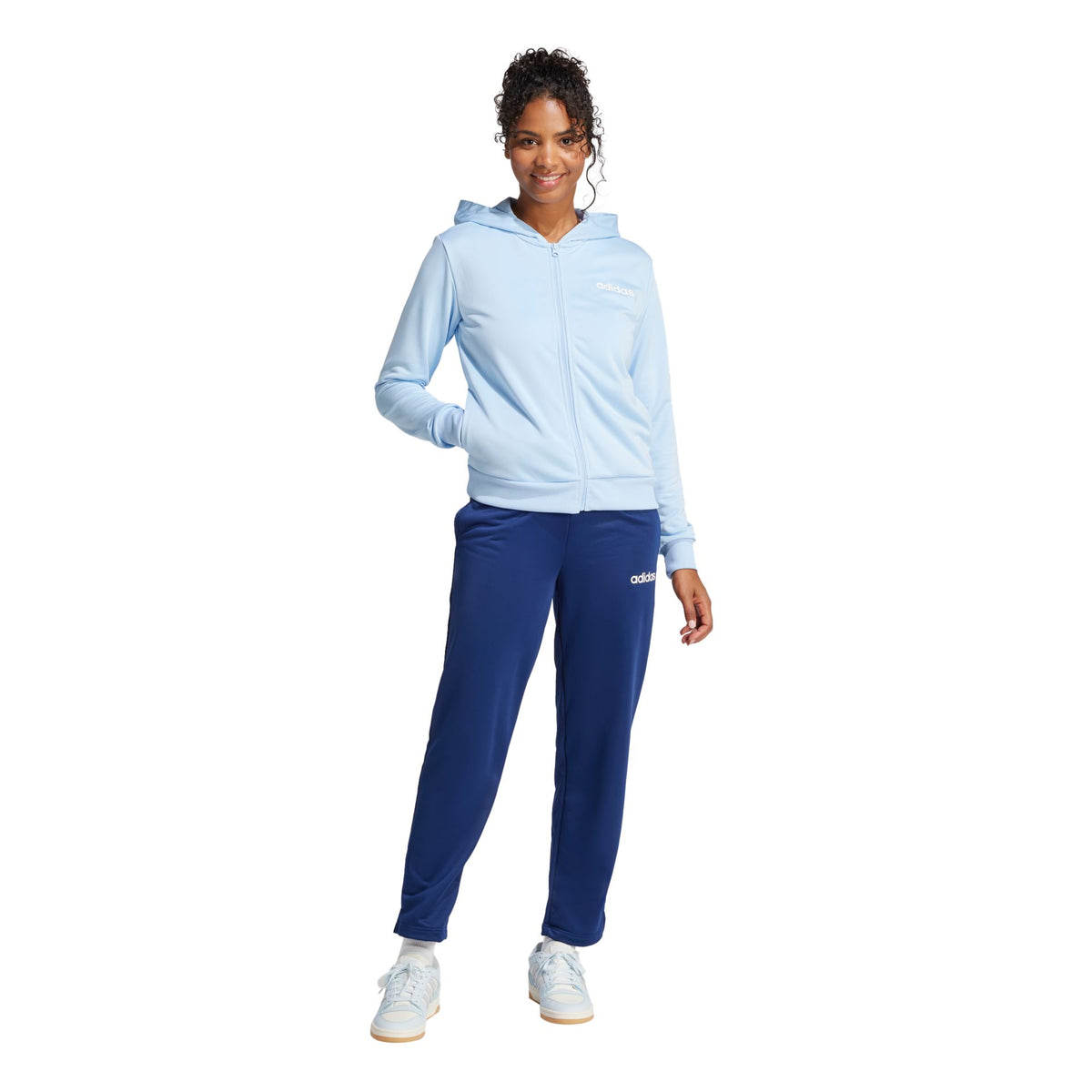 Adidas Linear Logo Tracksuit – blau