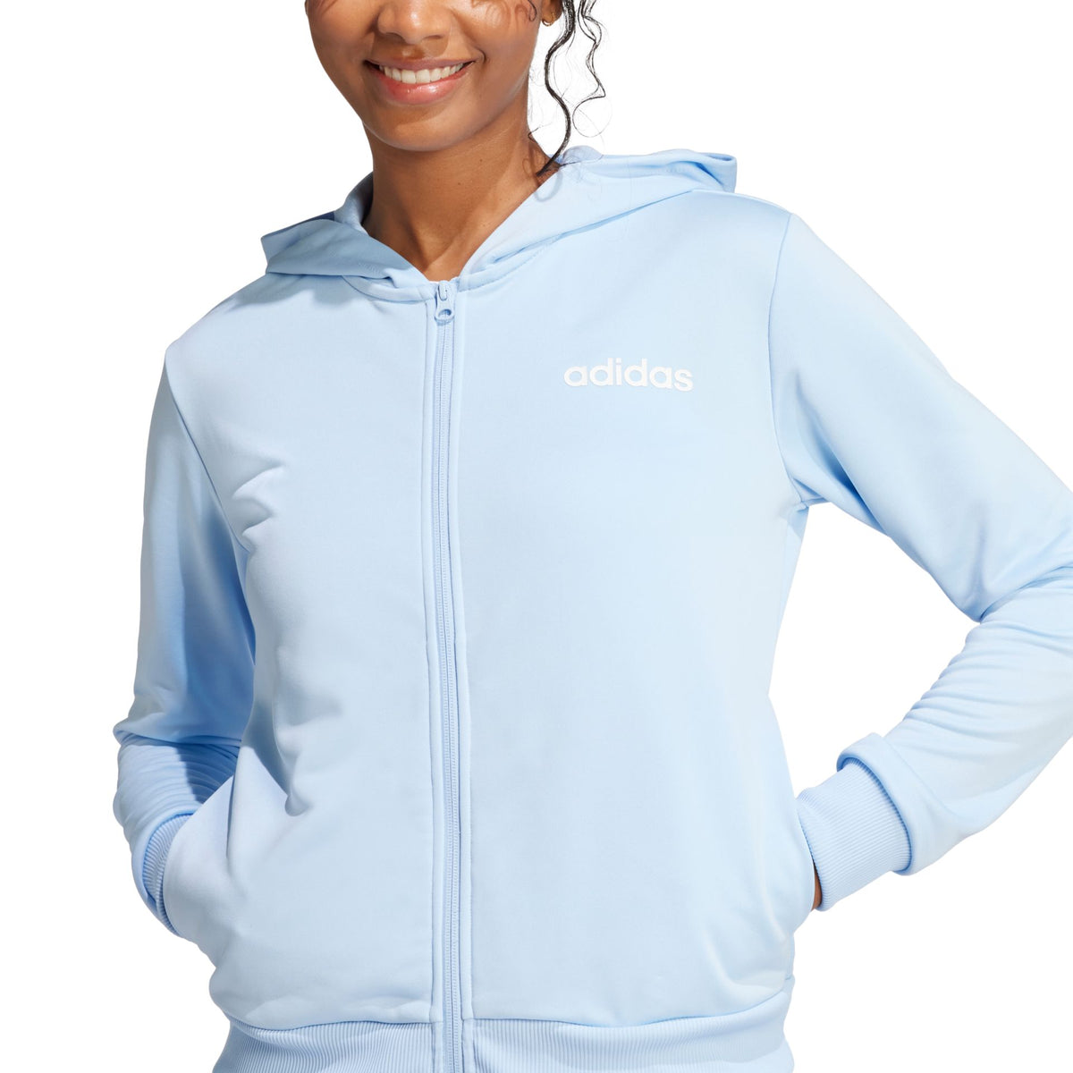Adidas Linear Logo Tracksuit – blau