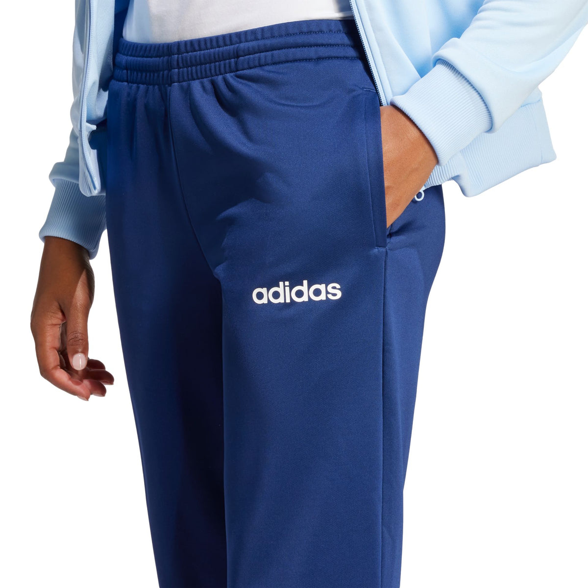 Adidas Linear Logo Tracksuit – blau