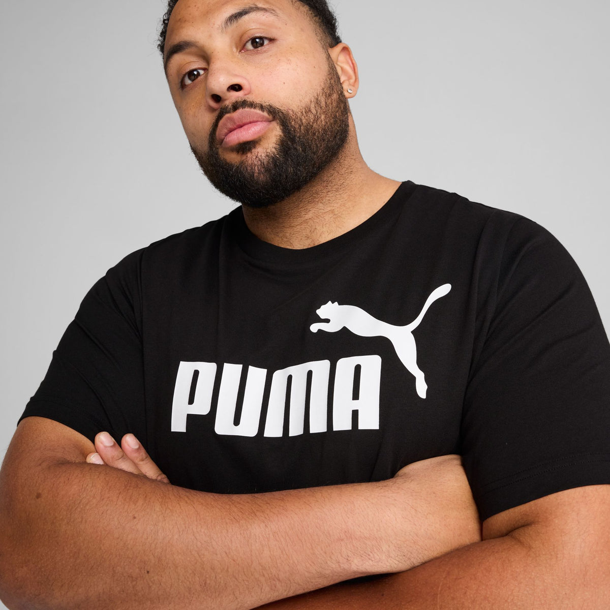 Puma ESS No. 1 Logo Tee – schwarz