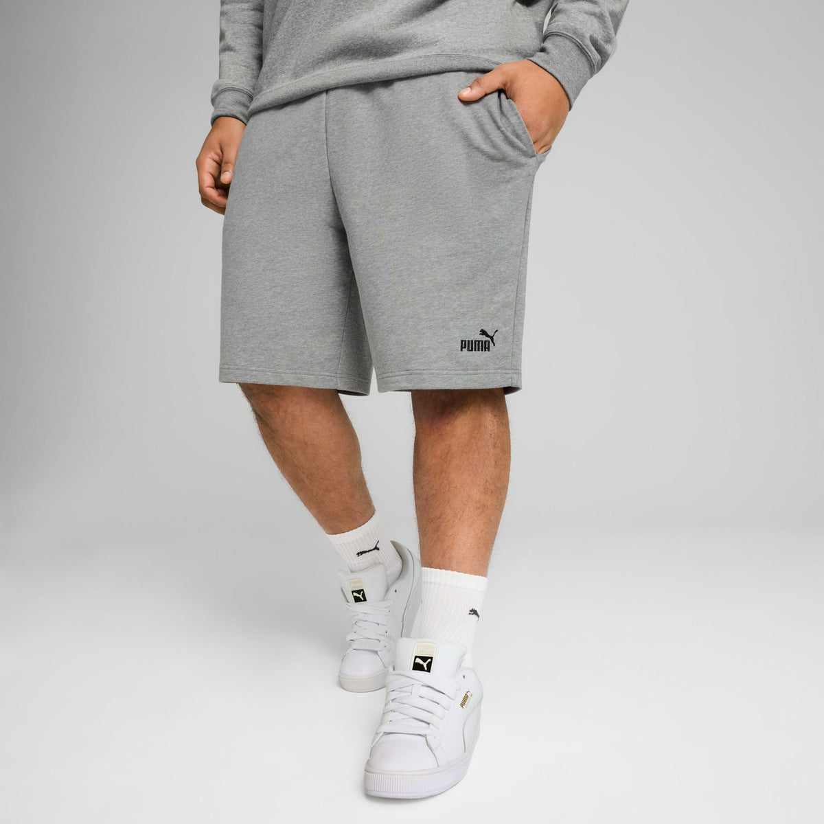 Puma ESS No. 1 Logo Shorts 10" – grau
