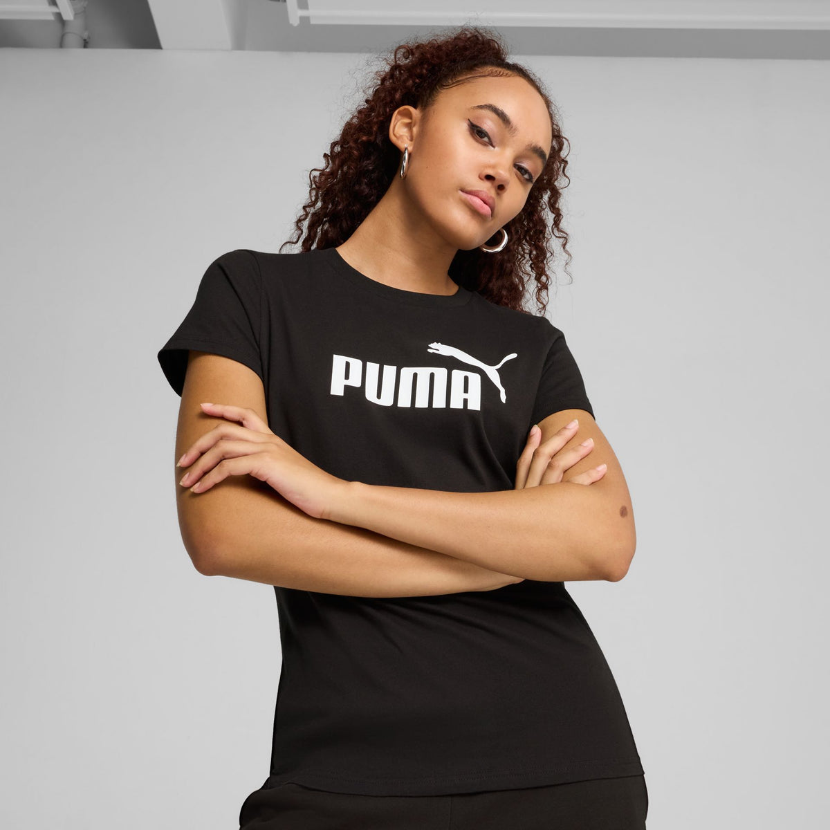 Puma ESS No. 1 Logo Tee – schwarz