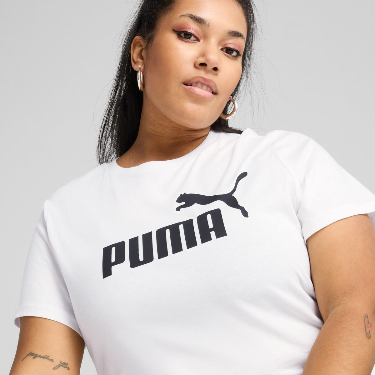Puma ESS No. 1 Logo Tee – weiß