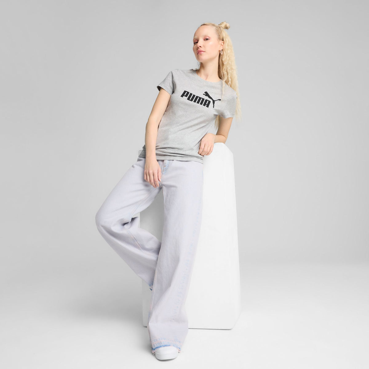 Puma ESS No. 1 Logo Tee – grau